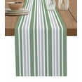 thumbnail image 1 of Table Runners 90 Inches Long Dress Scarves, Sage Green Stripes Farmhouse Coffee/Dining/Kitchen Table Runner for Living Room, Modern Minimalist Horizontal Ombre Lines 13x90 Inch, 1 of 7