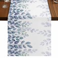 thumbnail image 1 of Table Runners 90 Inches Long Dress Scarves, Spring Blue Eucalyptus Farmhouse Coffee/Dining/Kitchen Table Runner for Living Room, Botanical Green Leaf Country 13x90 Inch, 1 of 9