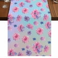 thumbnail image 1 of Table Runners 90 Inches Long Dress Scarves, Spring Floral Farmhouse Coffee/Dining/Kitchen Table Runner for Living Room, Purple Pink Blue Flower Summer Botanical 13x90 Inch, 1 of 9