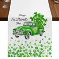 thumbnail image 1 of Table Runners 90 Inches Long Dress Scarves, St. Patrick's Day Farmhouse Coffee/Dining/Kitchen Table Runner for Living Room, Spring Lucky Shamrocks Grass Truck 13x90 Inch, 1 of 9