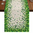 thumbnail image 1 of Table Runners 90 Inches Long Dress Scarves, St. Patrick's Day Farmhouse Coffee/Dining/Kitchen Table Runner for Living Room, Spring Lucky Shamrocks Leaves Retro Country 13x90 Inch, 1 of 9