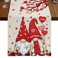 thumbnail image 1 of Table Runners 90 Inches Long Dress Scarves, Valentine's Day Farmhouse Coffee/Dining/Kitchen Table Runner for Living Room, Cute Gnomes Red Love Rose Trees Romantic 13x90 Inch, 1 of 9