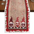 thumbnail image 1 of Table Runners 90 Inches Long Dress Scarves, Valentine's Day Farmhouse Coffee/Dining/Kitchen Table Runner for Living Room, Love Heart Romantic Roses Gnomes Wooden 13x90 Inch, 1 of 9