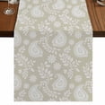 thumbnail image 1 of Table Runners 90 Inches Long Dress Scarves, Yellow Paisley Farmhouse Coffee/Dining/Kitchen Table Runner for Living Room, Ethnic Vintage Floral Botanical Abstract 13x90 Inch, 1 of 9