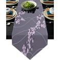 thumbnail image 1 of Table Runners Cherry Blossoms Pink Butterfly Tree Flower Modern Table Runner Cloth Dining Decor for Wedding Party Home Office, 1 of 5