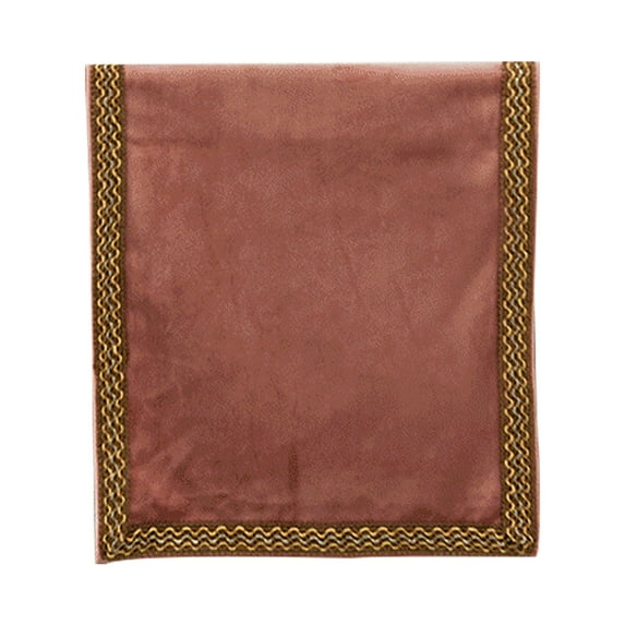 Table Runners,Solid Color Dutch Velvet Table Runners With Gold Line Edge,Stain Resistant Table Runners For Piano TV Cabinet Coffee Table Dining Table-Pink-30x160cm