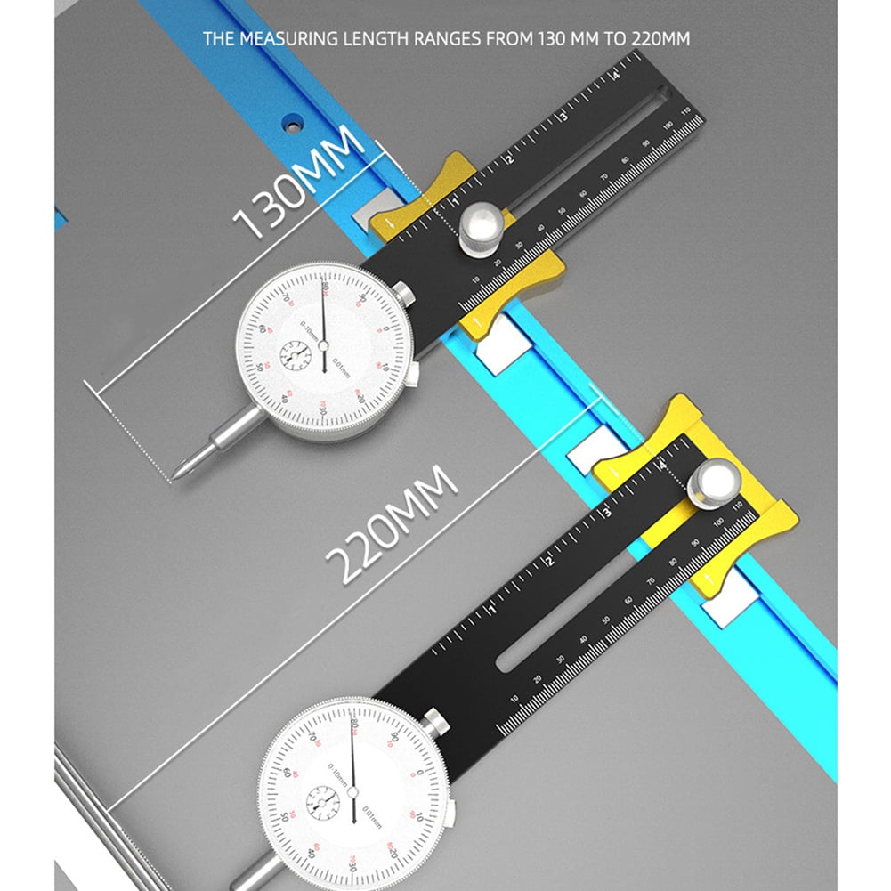 Table Saw Dial Gauge Corrector Aluminum Alloy for Saw Table Saw Blade Parallelism Correction