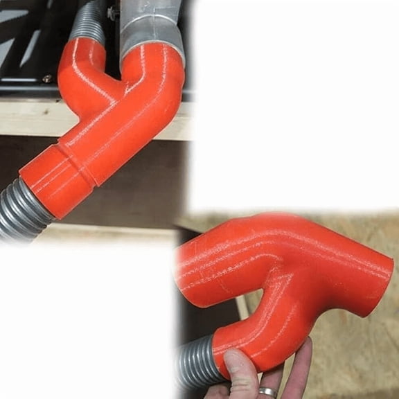Table Saw Dust Collection System Compatible with Dewalt, Y-Shaped Dual Port Extractor Compatible with DWE7485 DWE7492 Models, Includes Vacuum Adapter and Hose Holder