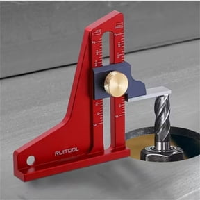 Table Saw Height Gauge, Dual Scale Precision Measuring Ruler for Saw Blade Depth & Bevel Height, Aluminum Alloy