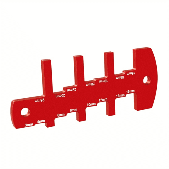 Table Saw Height Gauge, Router Depth Gauge Tool for Router Table, Measuring Tools Setup Cutting Blade From 3 to 26mm,1 * Table Saw Height Gauge,Red