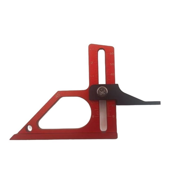 Table Saw Height Gauge Ruler Adjustable 0-60mm Accurate Cuts for Woodworking DIY