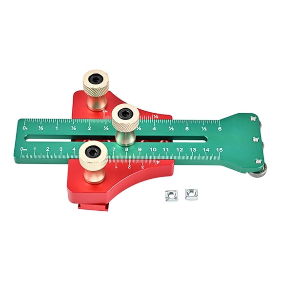 Table Saw Jig Guide Thin Ripping Jig Roller Fence Adjustable Aluminum Alloy for Accurate Woodworking