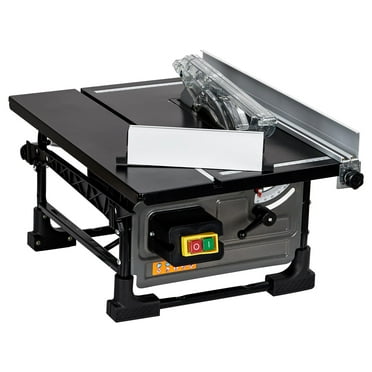 Table Saw for Jobsite, 8-inch 6.7-Amp Copper Motor, Cutting Speed up to 3576RPM, 24T Blade, Compact Portable Table Saw Kit with Sliding Miter Gauge DIY Woodworking and Furniture Making