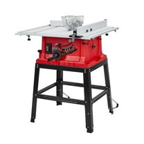 Table Saw, Multifunctional Saw with Stand & Push Stick 10 Inch 15A,5000RPM,Adjustable Blade Height,for Woodworking Cutting