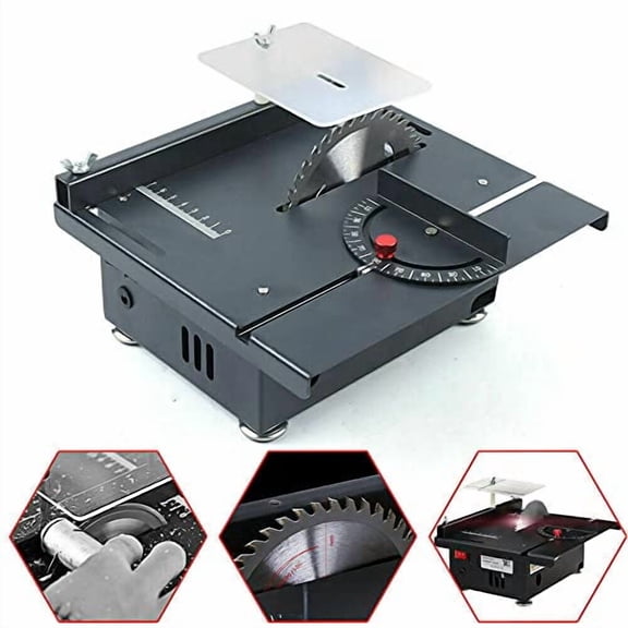 Table Saws, Mini Multifunctional Table Saw 7200rpm Electric Saws Hobbyist Table Saw, Portable Mini Table Saw Small DIY Cutting Tool for Household