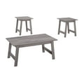 thumbnail image 1 of Table Set 3pcs Set Coffee End Side Accent Living Room Laminate Grey, 1 of 5