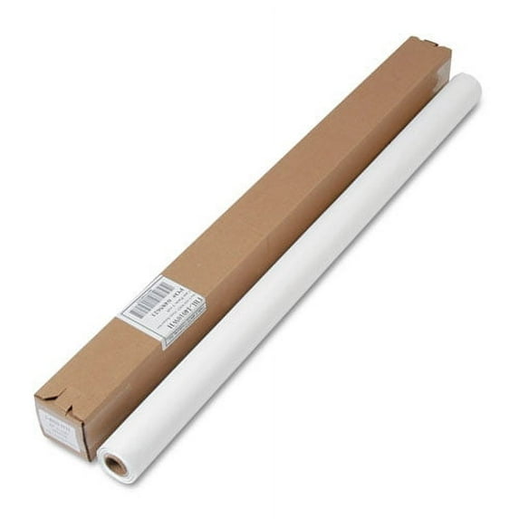 Table Set Plastic Banquet Roll, Table Cover, 40" X 100 Ft, White | Bundle of 2 Each