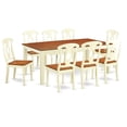 thumbnail image 1 of Table Set - Table & 8 Chairs, Buttermilk & Cherry - 9 Piece, 1 of 1