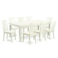 thumbnail image 1 of Table Set with One Logan Dining Room Table & Eight Chairs, Linen White - 9 Piece, 1 of 1