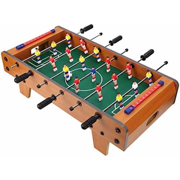 Table Soccer Game for Kids, Portable Educational Table Top Foosball Game with Ball and Score Keeper, Mini Foosball Table for Adults and Kids, 360 Degree Rotation, Easy to Store