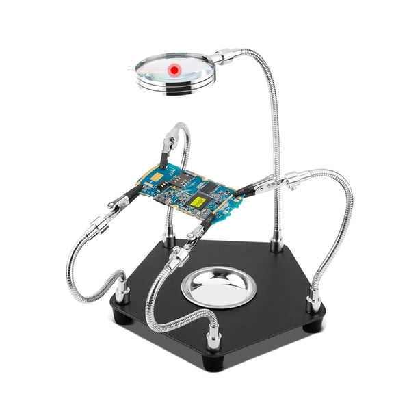 Table Soldering Helping Hands With Clip Magnifier For PCB Board Weld Repair Soldering Station Third Hand Tool