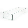 Table Square/Rectangular Tempered Glass Wind GuardFire Flame Guard 1/4