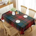 thumbnail image 1 of Table Tablecloth Lattice Rustic Room Dining for Cover Table Washable Tablecloth Plaid White and Blac, 1 of 5
