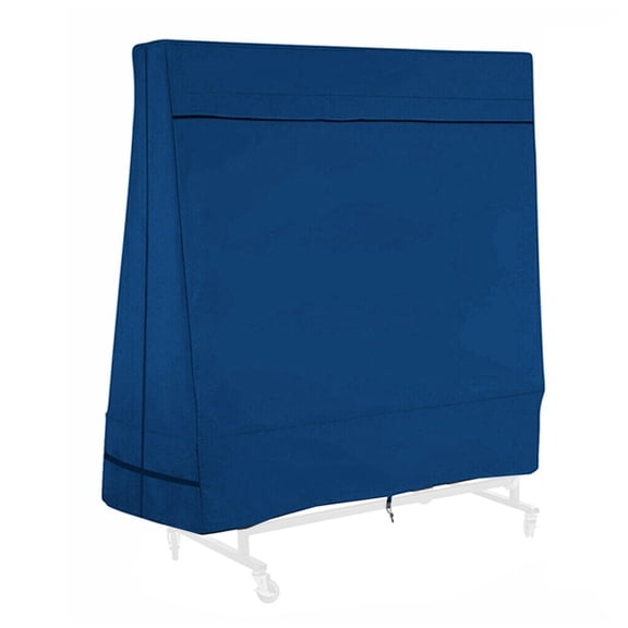 Table Tennis Cover for 9ft Ping-Pong Tables, Waterproof 600D Oxford Outdoor Protection with Windproof Zippers, Dust Resistant Case for Indoor and Outdoor Use, Blue