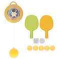 thumbnail image 1 of Table Tennis Elastic Trainer Hand Eye Coordination Visual Exercise Hanging Table Tennis Training Device for Children Parents Yellow, 1 of 8
