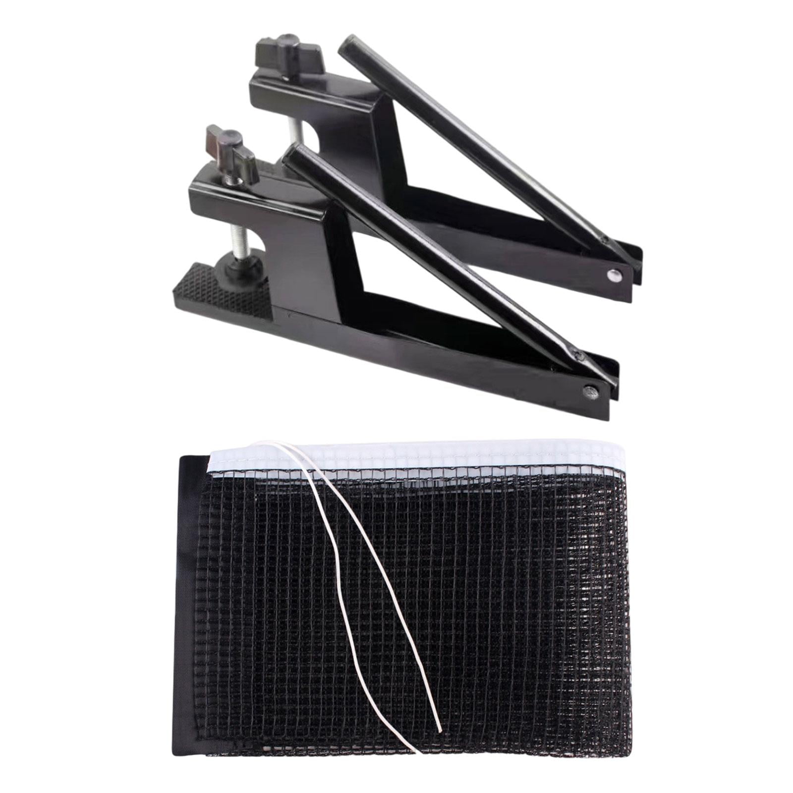 Table Tennis Net Rack Post Kit Metal Mesh Easy Setup for Indoor Outdoor Game Table