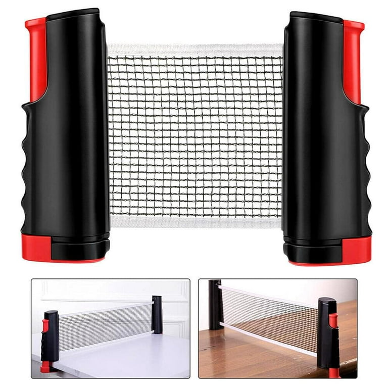 Table Tennis Nets Table Tennis Nets, Adjustable Retractable Net Ping Pong  Replacement Net, Portable Travel Holder ideal for all types of
