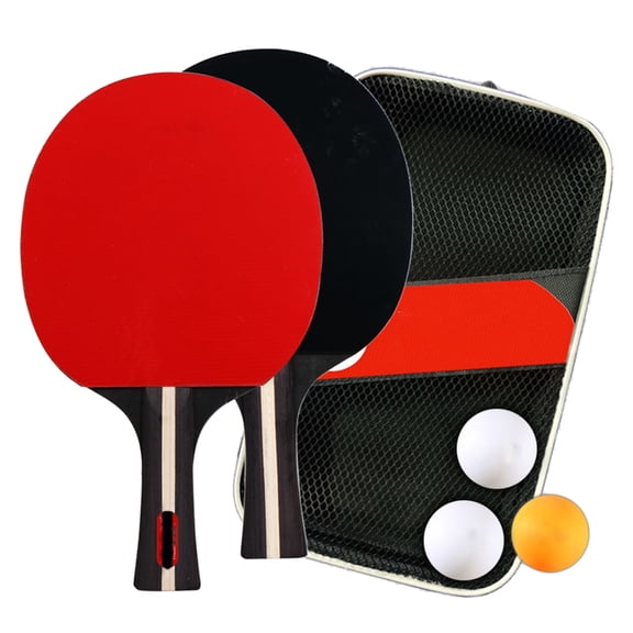 Table Tennis Paddle Pingpong Bat Set Table Tennis Handle Pingpong Training Bat Rubber Racket for Improving Table Tennis