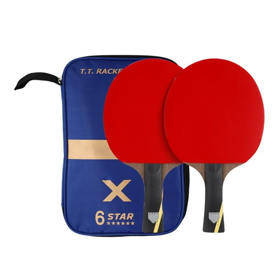 Table Tennis Paddles 6 Stars Training Carbon For Ping Pong Rackets Set Of 2