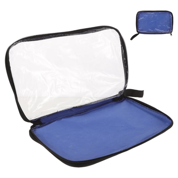 FOMIYES Portable Blue Table Tennis Paddle Bag with Durable Protective Storage for Outdoor Sports