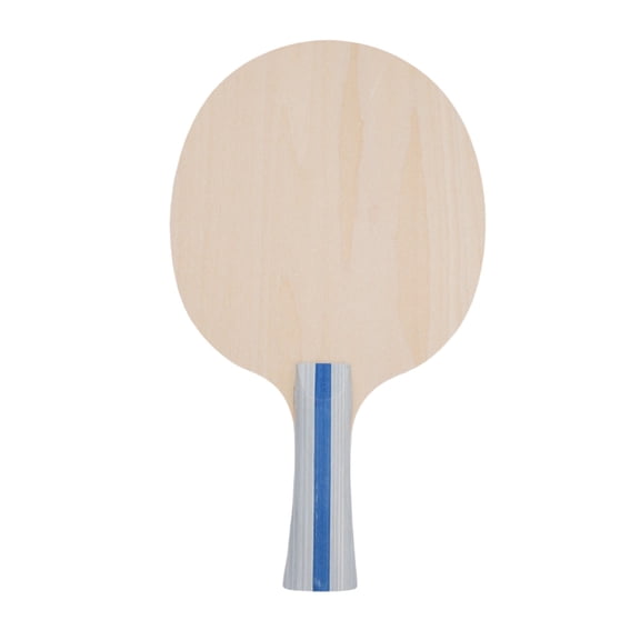 Table Tennis Racket Blade 5 Layer Pure Wood Base Plate for Paddle, Lightweight Elastic Training Equipment with Long Handle for Beginners Practice and Match Use
