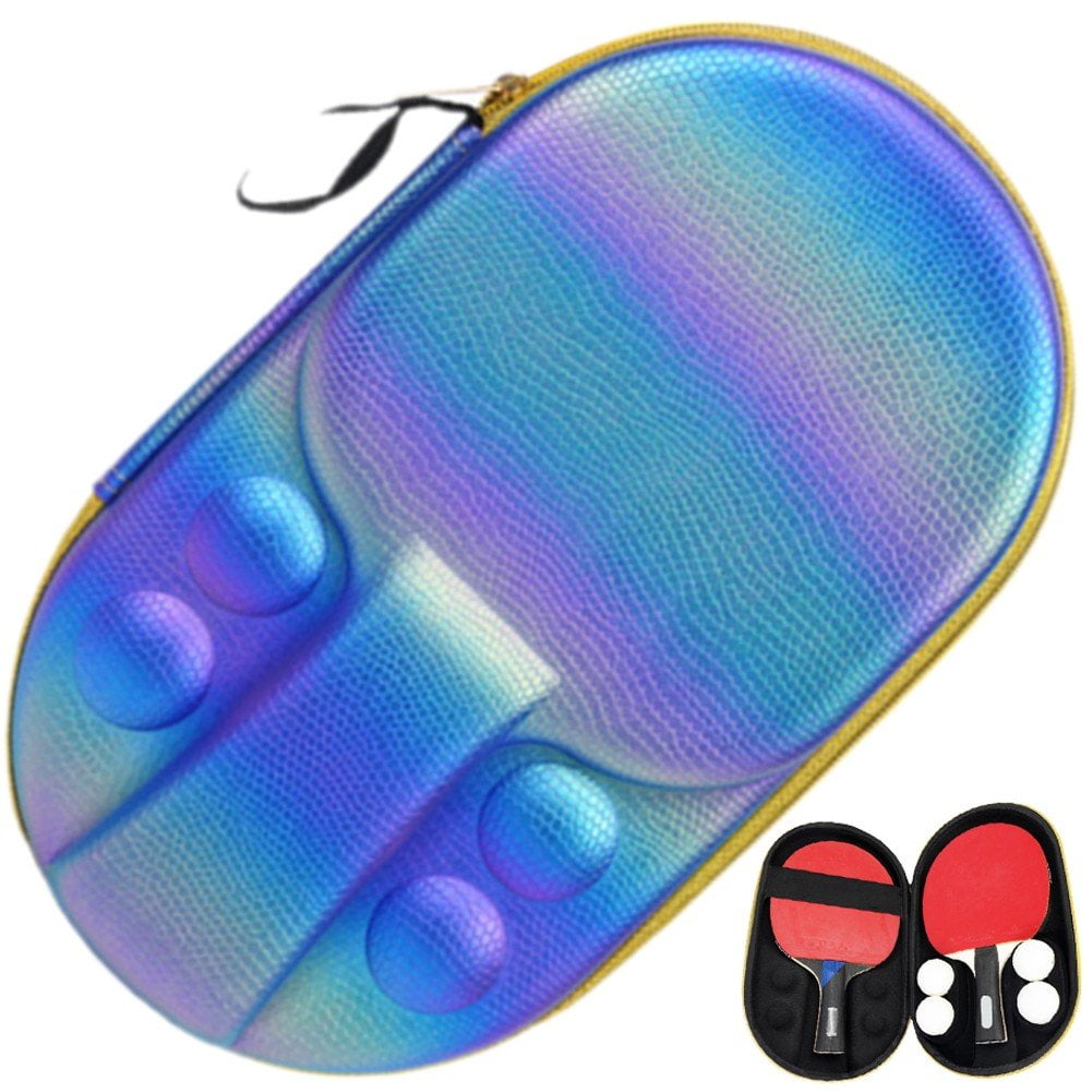 Table Tennis Racket Case with Balls Pouch Ping Pong Paddle Bag Table Tennis Bat Cover for Table Tennis Sports Accessories