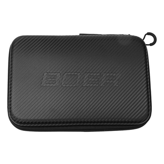 Table Tennis Racket Cover,Waterproof EVA Protective Case,Pingpong Paddle Storage Bag,Shock-Resistant Carrying Pouch,with Zipper Pocket,Black 290 195 50Mm