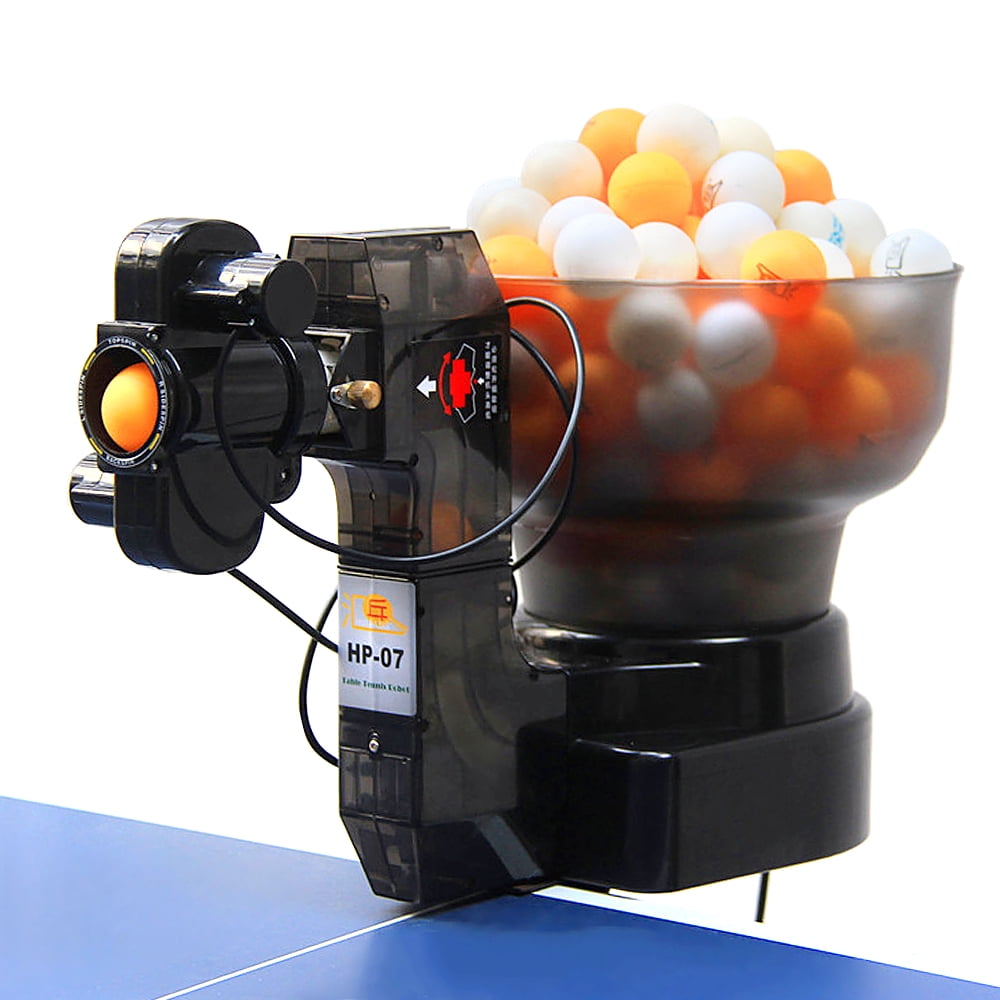 Table Tennis Robot Ping Pong Ball Machine Serves 40mm Regulation Ping Pong  Balls Automatic Table Tennis Machine for Training Solo Trainer 