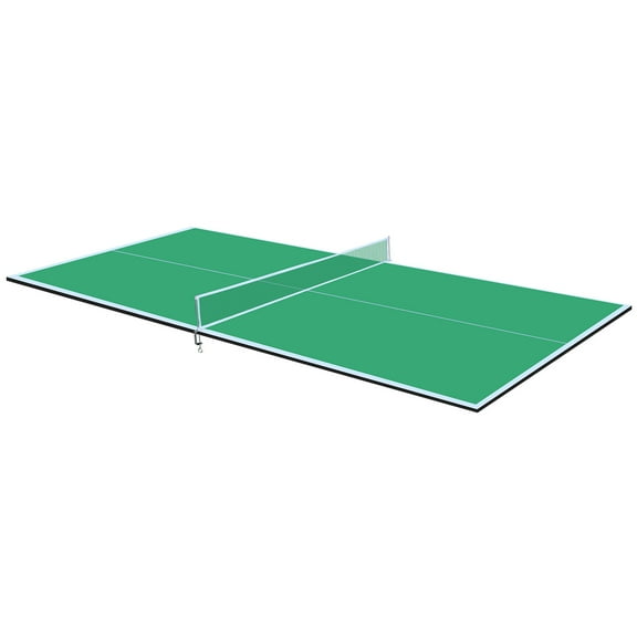 Table Tennis Table 8ft Green Mid-Size Ping Pong Conversion Top Foldable & Portable Table Tennis Table Top for Indoor Games,Ping Pong Table