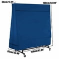 thumbnail image 1 of Table Tennis Table Dust Cover Oxford Waterproof Outdoor Rainproof UV Protection Tennis Table Storage Cover with Zipper (Blue), 1 of 6