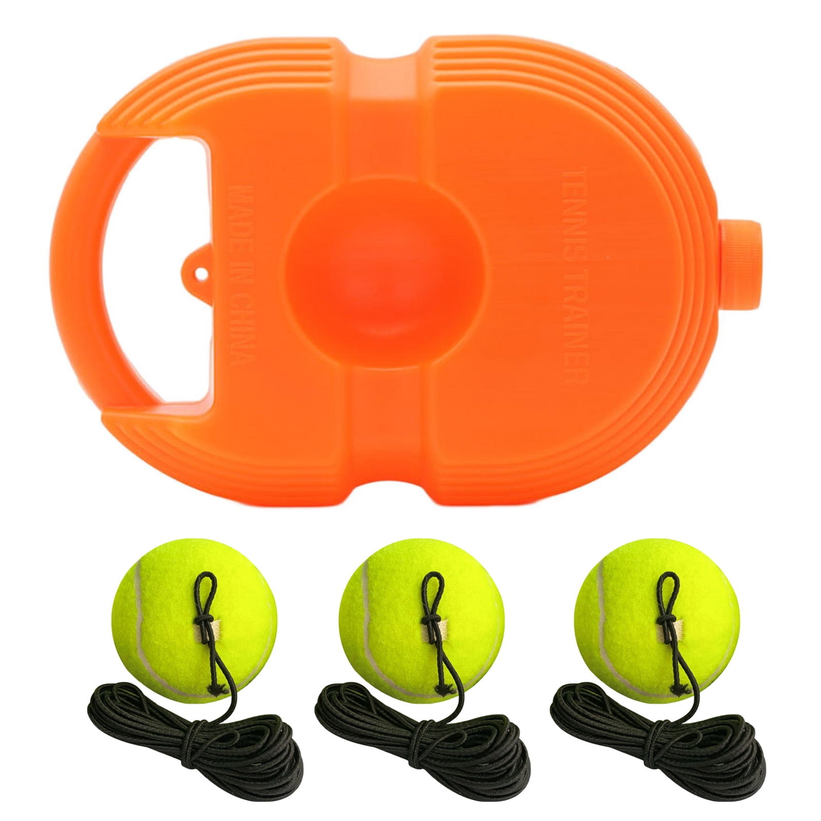Table Tennis Trainer with 3 String Balls Plastic Base Rebound Self