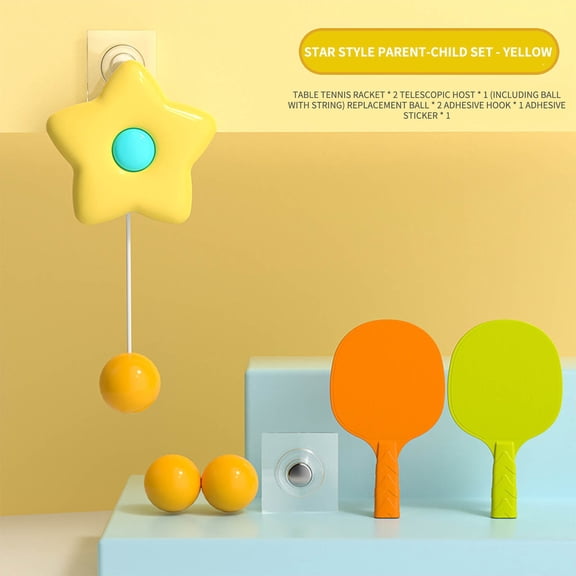 Table Tennis Trainer Toy,Automatic Ping Pong Ball,Suspension Racket Game,Home Interactive Toy,Hand Eye Coordination Toy,Kids Sports Toy,Indoor Game Toy,Ping Pong Ball Trainer