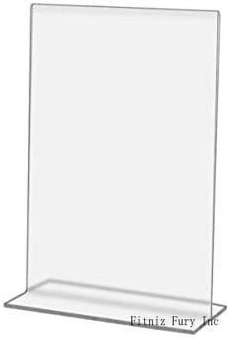 Table Tent Sign Frame Holds 3.5 Inch By 5 Inch Clear Pack Of 2 ...
