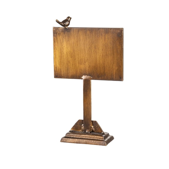 Table Top Chalkboard with Bird Dcor