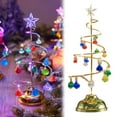 thumbnail image 1 of Table Top Christmas Tree,Small Christmas Tree with Lights,Pre-lit Artificial Crystal Christmas Tree LED Glass Skinny Desktop Tiny Christmas Tree Christmas Decor for Kitchen(Colorful-7.5 INCH), 1 of 9