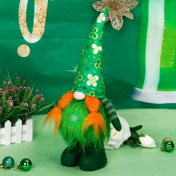 Table Top Decorations St Patricks Day Gift, St Patricks Day Gnome Decorations for Home, St Patricks Day Party Decorations, St Patricks Day Gifts Center Table Decor(1PC)