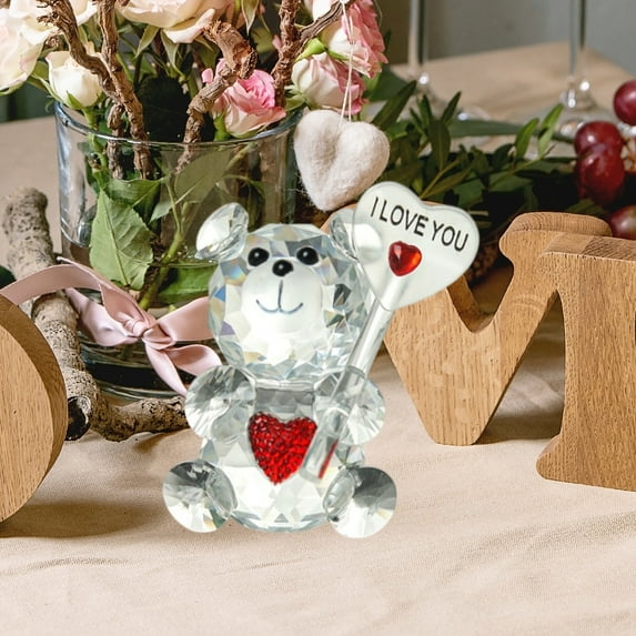 Table Top Decorations Valentine's Day Gifts, Valentines Day Crystal Ornaments, Valentines Decor for Home, Valentines Day Indoor Decor(1PC)