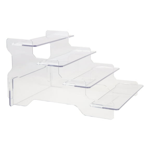 Table Top Display Stand Nail Polish Ladder Rack Shelves Mini Figure Shelf Desktop Organizer Retail Paper Cup