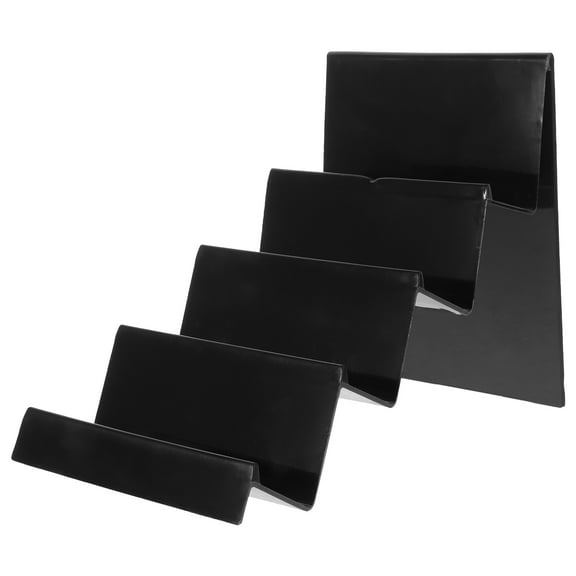 Table Top Display Stand Wallet Storage Rack Shelves Holder Acrylic Risers Trapezoidal