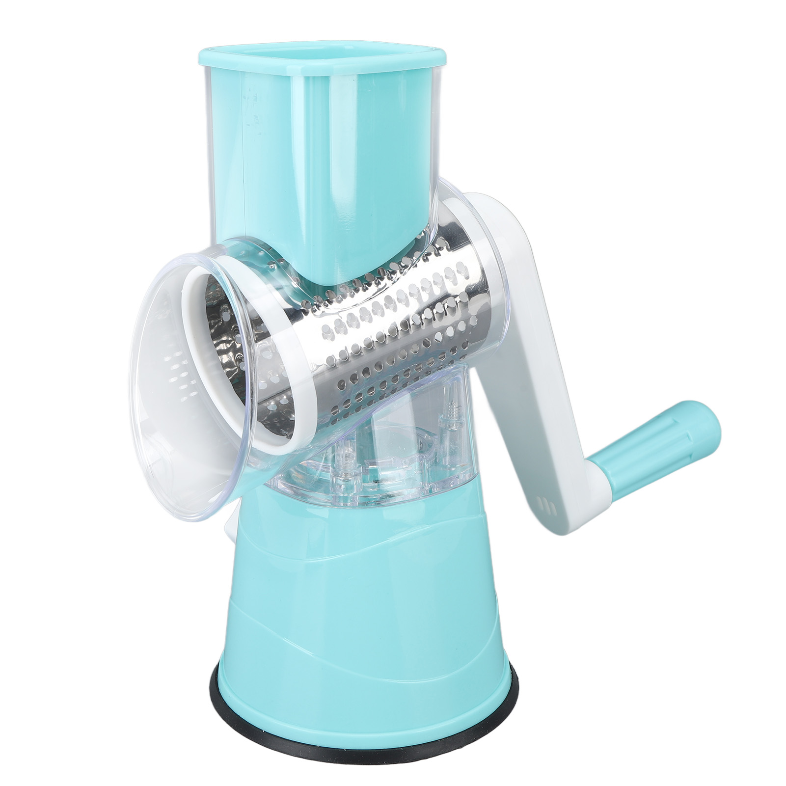 Table Top Drum Grater, Cheese Grater 4 In 1 With Handle For Onions